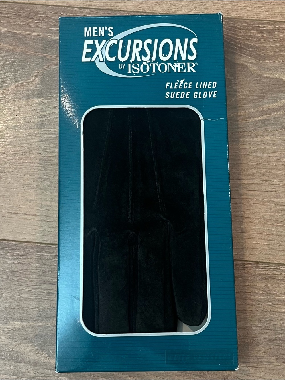 Lot of 2 Men’s Isotoner Gloves Black Suede Fleece Lined Vintage